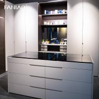 China Modern White Customized Wardrobe Closet With Mirror Vanity Table Jewelry Cabinet factory