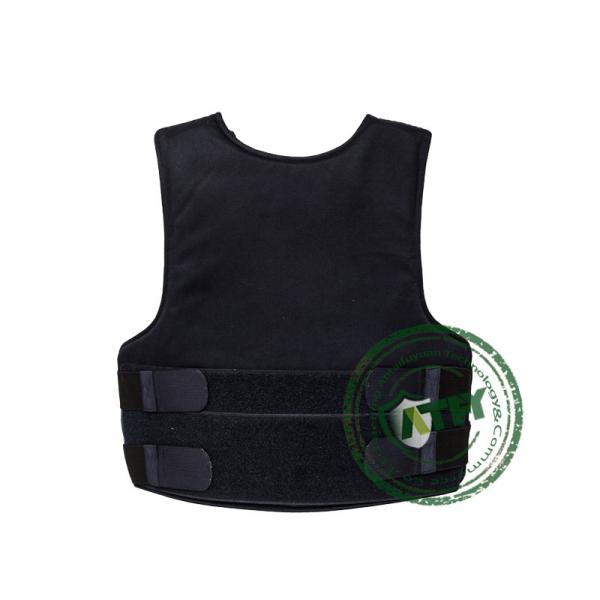 Quality Comfortable Black Concealable Aramid PACA Ballistic Vest Shirt For Law for sale
