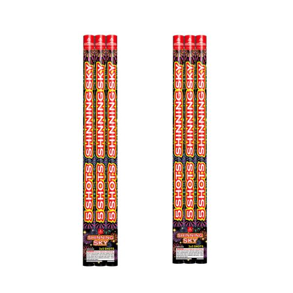 Quality 8 Shots Shining Sky Roman Candle Fireworks Pyrotechnics For Celebration for sale
