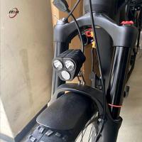China Rechargeable Front Electric Bicycle Light Flood Beam Waterproof OEM ODM factory