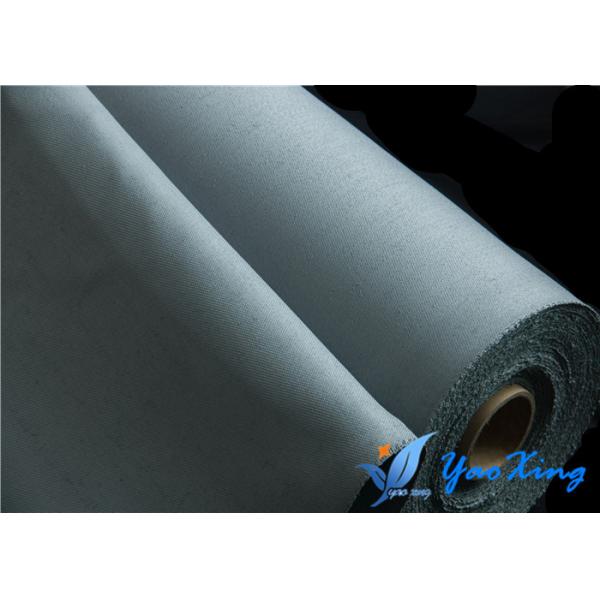 Quality Silicone Coated Fabric For Welding Blanket 0.8mm Gray Fireproof Fabric Roll for sale