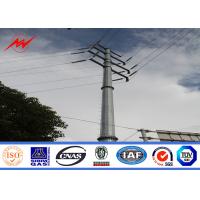 China 20m Q345 bitumen electrical power pole for electrical transmission for sale