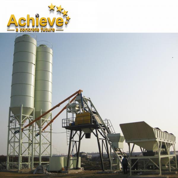 Quality JS500 HZS25 Concrete Mixing Plant Stationary Ready Mixed 3.8m for sale