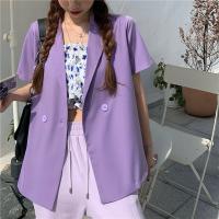 China Casual Mid Length Loose Chiffon Ladies Suit Blazers for sale