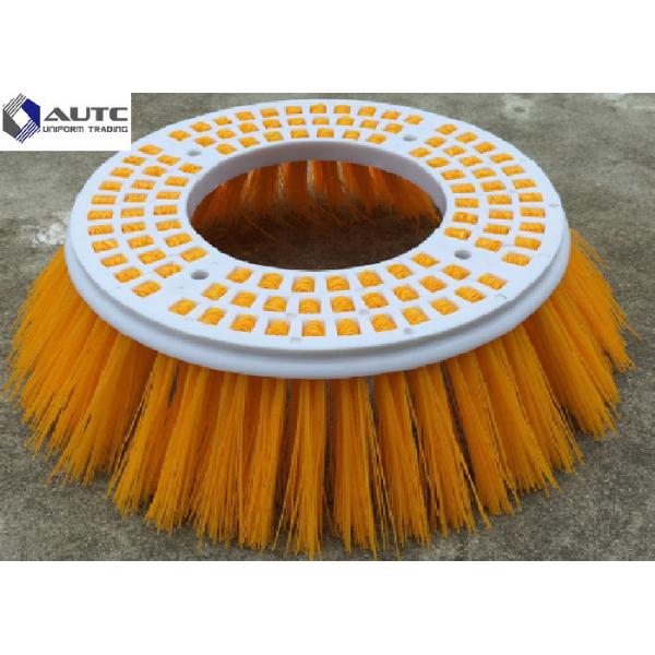 Quality Poly Elgin Side Broom Road Sweeping Brush Industria Colorful Road Sweeper Brush Round Plastic Broom Base Thickness 20mm for sale