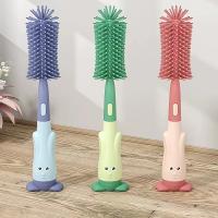 China Durable Silicone Bottle Brush Heat Resistant Silicone Cleaning Tools Pacifier Brush factory