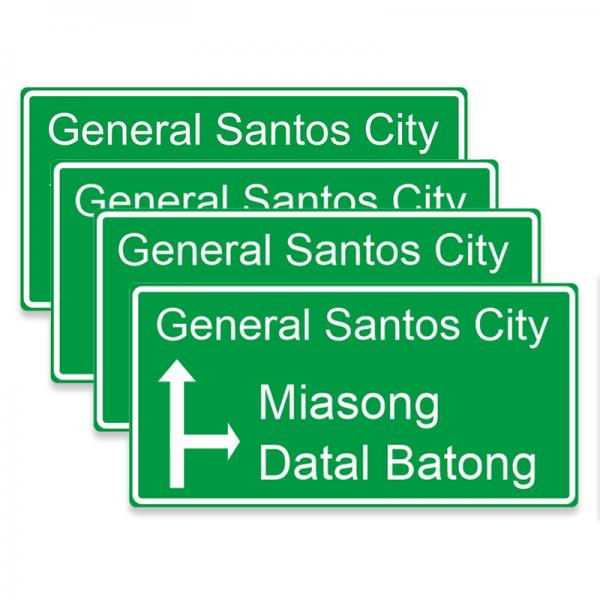 Quality Custom Motorway Sign Symbols Traffic Main Road Symbol PMMA PET Material for sale