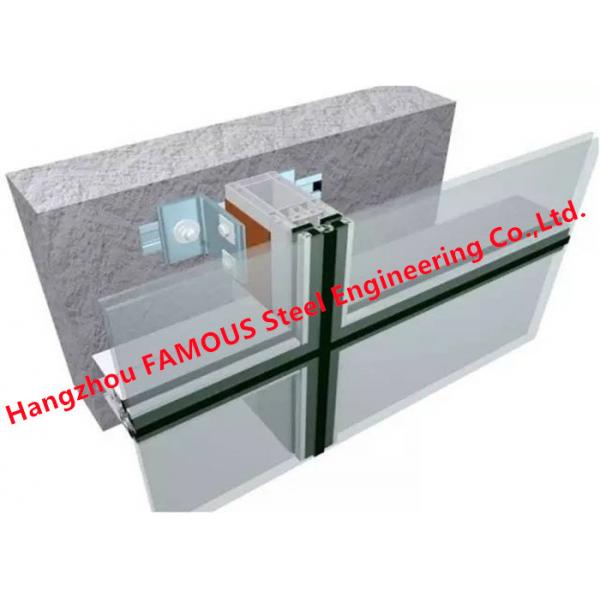 Quality Hidden Frame 8mm 12A/16A 8mm Glass Curtain Wall Facade For Commercial Building for sale