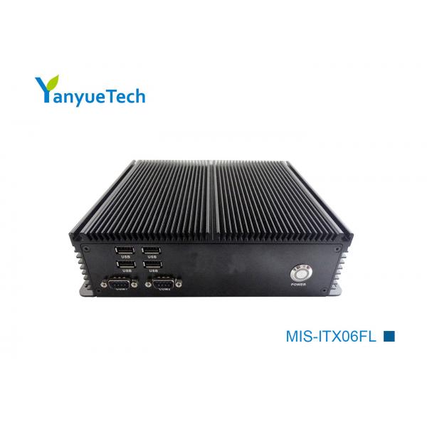 Quality Embedded Fanless Box PC Industrial Computer Generations I3 I5 I7 U Series CPU 2LAN 6COM 6USB for sale