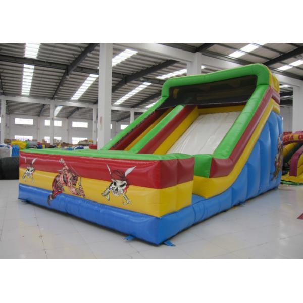 Quality Kindergarten Baby Commercial Inflatable Water Slides Rutsche Pirate Theme for sale
