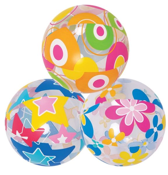 3pcs lovely cute sea creature clear beach ball lively print