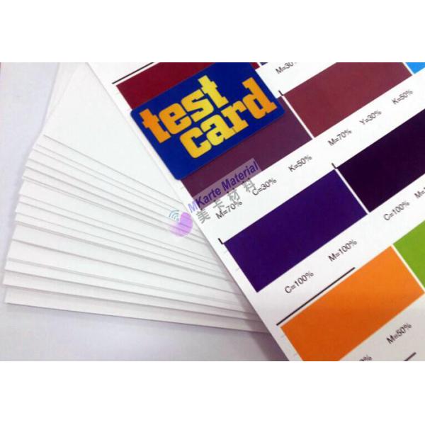 Quality Aging Resistance Smart Card Material HP Indigo Single Sided Digital Printing PVC for sale