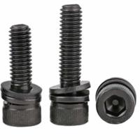 China DIN912 12.9 Grade Allen Key Hex Bolts Black Combined With Washer And Nut factory