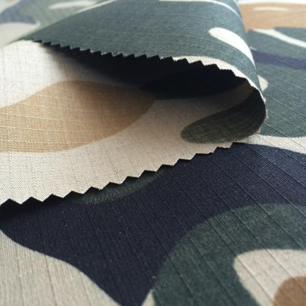 Quality 58/59'' Camouflage Fabric Textile Dacron And Cotton Rip Stop for sale