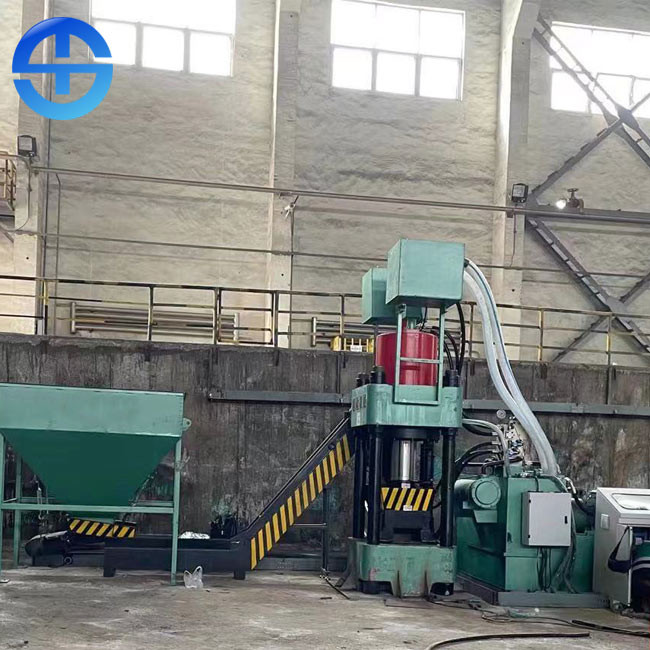 China 30kw 8-10 Ton / 8 Hours Briquetting Press Machine Metal Chip Briquetter factory