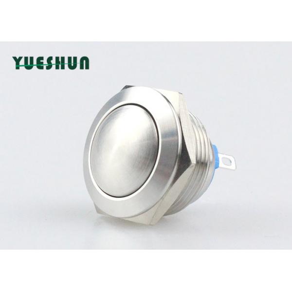 Quality Ball Head Stainless Steel Push Button Switch 19mm Panel Mounting Normally Open for sale