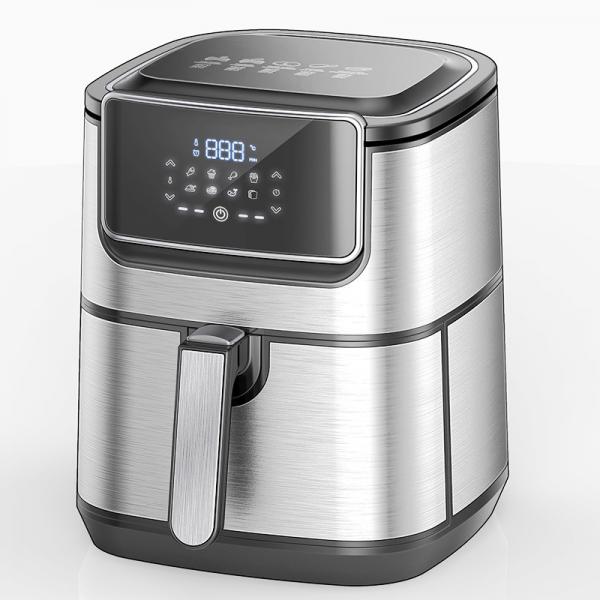 Quality OEM 6L 8L Stainless Steel Digital Air Fryer 1800W for sale