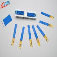 China LED controller ultra soft BLUE Thermal Conductive pad 3 W/M-K silicone gap filler 2.75 g/cc factory