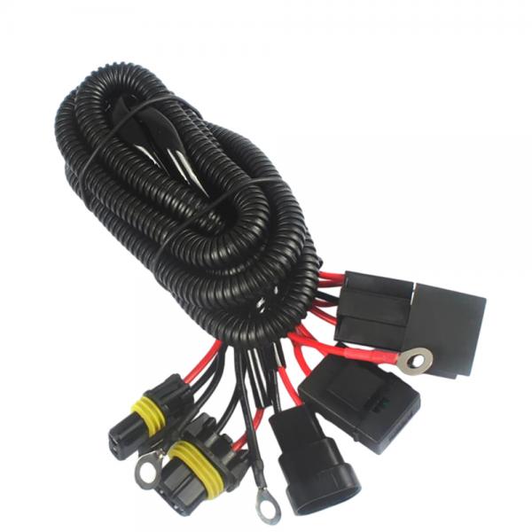 Quality 3M Length Automotive Wire Harnesses H7 H11 9005 9006 For Relay Battery for sale
