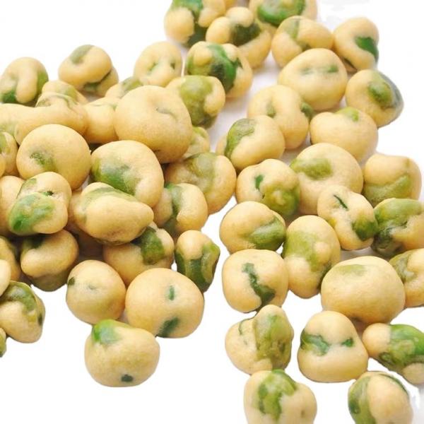 Quality Various Flavors Organic Green Peas Healthy Cheese Coated Dried Sweet Peas for sale