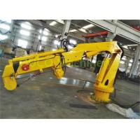 Quality 4t8m Electric Knuckle Telescopic Pedestal Mounted Ship Crane for sale