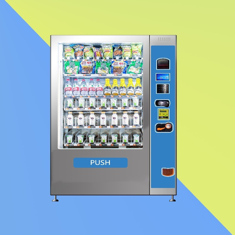 China Automatic Snack Food Vending Machine 24 Hours Service Small Items With Coin Operated factory