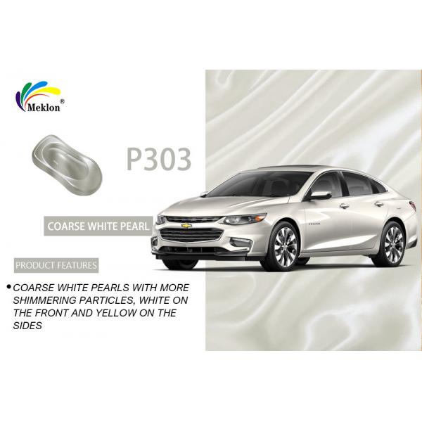 Quality Coarse White Car Pearl Paint UV Resistant 1K Basecoat Practical for sale