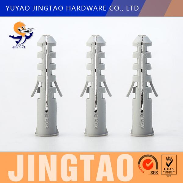 Quality elasticity Plastic Wall Plugs Shark Head type Expand Plugs ISO9001 for sale