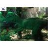 China Full Size Garden Statues Moving Dinosaur Models With Light , Realistic Raptor Dinosaur  factory