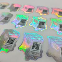 china FDA Anti Counterfeit Label 80 Microns 3D Holographic Stickers PE Film