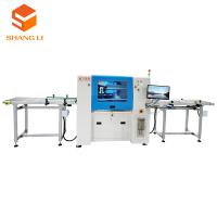 China Wood Packaging Chemical Sticker Labeling Machine with Vision Camera and Dividing Function for sale