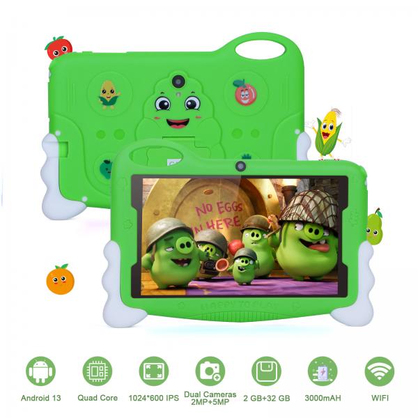 Quality Kids Student Study Tablet 7 Inches Cute Long Battery Life 32GB Storage 2MP + 5MP for sale