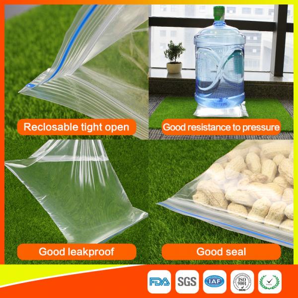 Quality Customized Packing Ziplock Bags LDPE Poly Bags Food Packaging Clear Grip Seal for sale