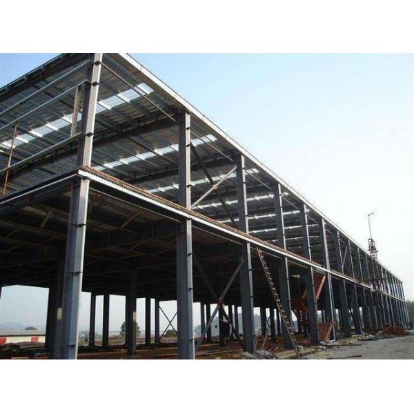 Quality Solid H Shape Steel Beam Construction Steel Workshop With 50 Year Life Span for sale