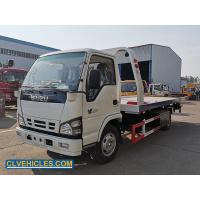 China ISUZU 600P Tow Truck 130hp 4 Ton Flatbed Tow Truck factory