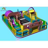 China Music Theme Piano Inflatable Amusement Park Giant Commercial Jumping Castle factory