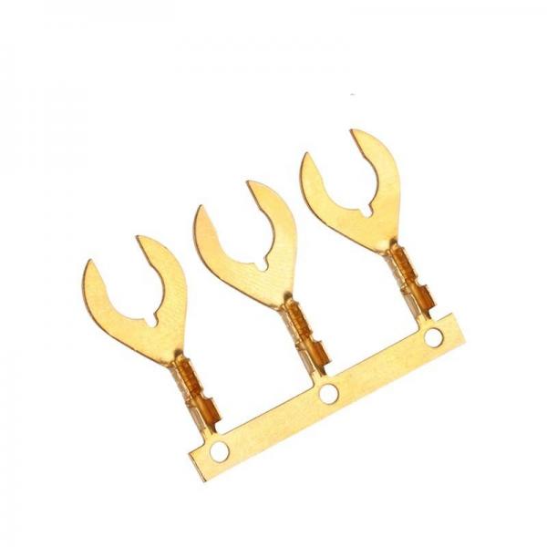 Quality ISO9001 Crab Foot 5.3mm Brass Y Shaped Terminal Block for sale