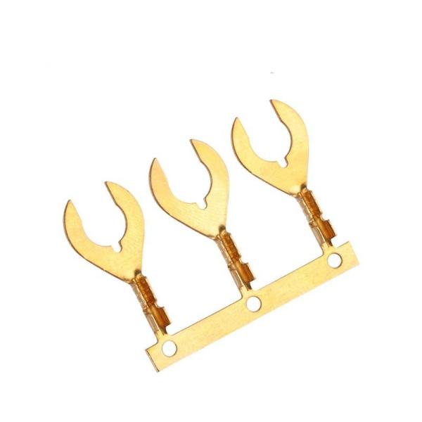 Quality ISO9001 Crab Foot 5.3mm Brass Y Shaped Terminal Block for sale