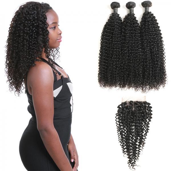 Quality Authentic 9A Virgin Peruvian Remy Natural Wave Hair Kinky Curly CE Certification for sale