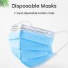 China Eco Friendly 3 Ply Single Use Face Mask Procedural Face Masks With Earloops factory