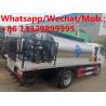 China Customized dongfeng 4*2 LHD 4cbm asphalt distributing vehicle for overseas client, 3tons bitumen spreading tanker truck factory