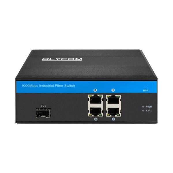 Quality 100Km Transmission Distance Industrial Unmanaged POE Switch 5 Port For Harsh Outdoor for sale