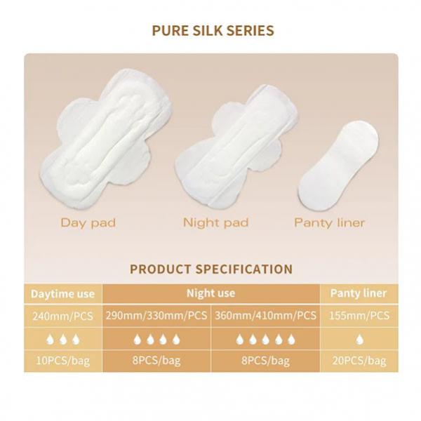 Quality Soft Cotton Ladies Sanitary Pads Breathable Female Period Products for sale