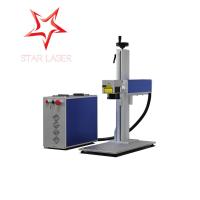 China 10 W Stainless Steel Laser Marking Machine , Fast Laser Printing Machine On Metal factory