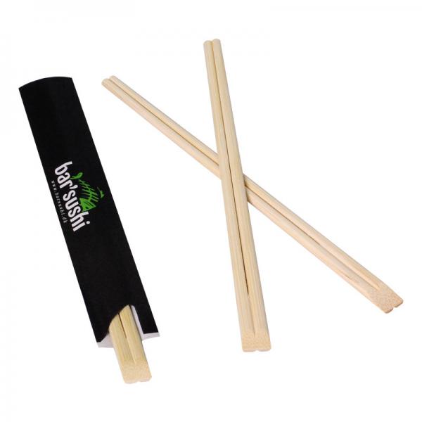 Quality Takeaway Serving Chopsticks , Paper Packaging Holding Sushi Sticks Bamboo for sale