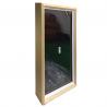 China Elegant wooden frame digital photo advertising display suitable for NTF(non fungible token) factory