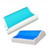 China Contour Gel Memory Foam Pillow For Airplane / Bedding / Bath Washable Velour Cover factory