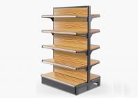 China Customized Size MDF Supermarket Display Racks , Grocery Store Display Shelves factory