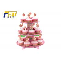 China Biodegradable Cardboard Cake Display Screen Printing Customized Specification factory