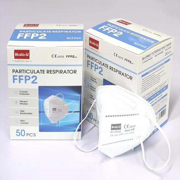 Quality BU-E960 Disposable FFP2 Face Mask Respirator -Filtering Half Mask EU Standard , PPE-Regulation 2016/425 for sale